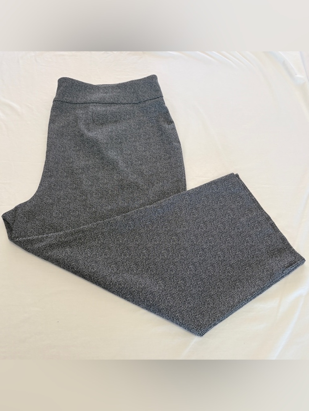RYAN WYLDE Women's Plus Size 26W Black & White Chevron Pattern Work Pant Slacks